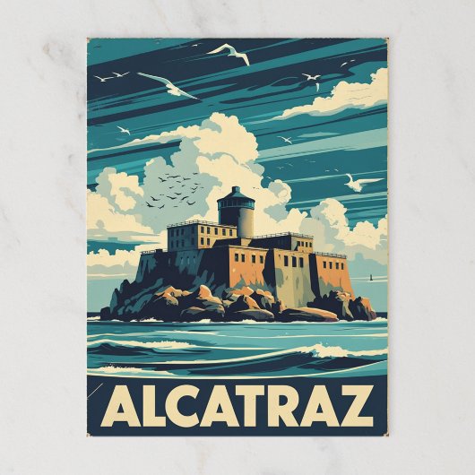 vuurtoren Alcatraz Island Prison Briefkaart