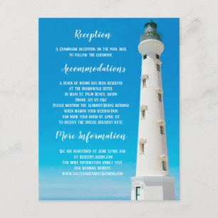Vuurtoren Aruba Bestemming Huwelijksverblijf Kaart