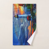 vuurtoren bad handdoek (Handdoek)