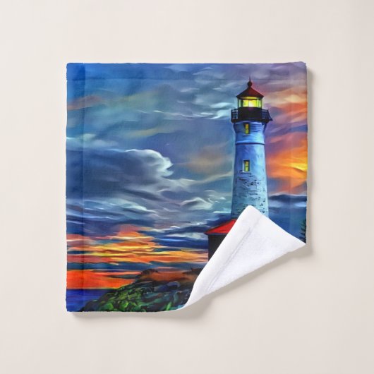 vuurtoren bad handdoek (Wasdoekje)