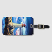 Vuurtoren - Bagagelabel met Visitekaartje Slot (Voorkant (horizontaal))