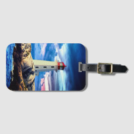 Vuurtoren - Bagagelabel met Visitekaartje Slot