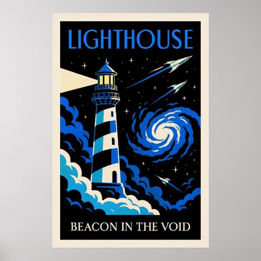 Vuurtoren: Baken in de Leegte Poster (Voorkant)