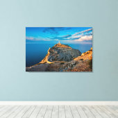 vuurtoren | Balearen, Spanje Canvas Afdruk (Insitu (Houten vloer))