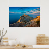 vuurtoren | Balearen, Spanje Poster (Keuken)