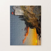 Vuurtoren bar Harbor Maine. Legpuzzel (Verticaal)
