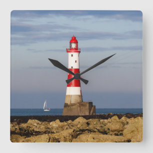 vuurtoren   Beachy Head Lighthouse England Vierkante Klok