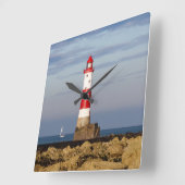 vuurtoren | Beachy Head Lighthouse England Vierkante Klok (Hoek)