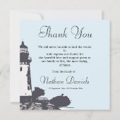 Vuurtoren begrafenis dank u kaarten (Voorkant)