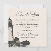 Vuurtoren begrafenis dank u kaarten (Voorkant)