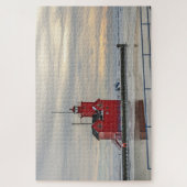 Vuurtoren bekend als Big Red in Holland Michigan Legpuzzel (Verticaal)
