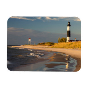 Vuurtoren Big Sable Point aan Lake Michigan 2 Magneet