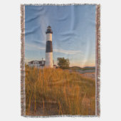 Vuurtoren Big Sable Point aan Lake Michigan 3 Deken (Voorkant Verticaal)
