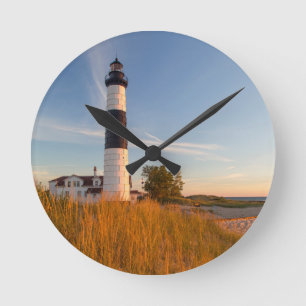 Vuurtoren Big Sable Point aan Lake Michigan 3 Ronde Klok