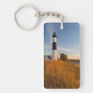 Vuurtoren Big Sable Point aan Lake Michigan 3 Sleutelhanger