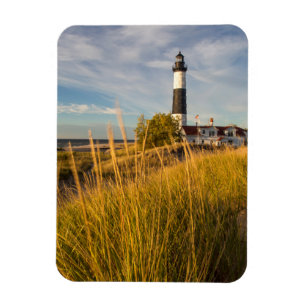 Vuurtoren Big Sable Point aan Lake Michigan Magneet