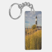Vuurtoren Big Sable Point aan Lake Michigan Sleutelhanger (Voorkant Links)