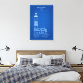 Vuurtoren Big Sable Point - Michigan – AD Canvas Afdruk (Insitu (Slaapkamer))