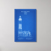 Vuurtoren Big Sable Point - Michigan – AD Canvas Afdruk (Voorkant)
