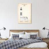 Vuurtoren Big Sable Point - Michigan - SBD Canvas Afdruk (Insitu (Slaapkamer))