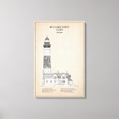 Vuurtoren Big Sable Point - Michigan - SBD Canvas Afdruk (Voorkant)