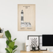 Vuurtoren Big Sable Point - Michigan - SBD Poster (Thuiskantoor)
