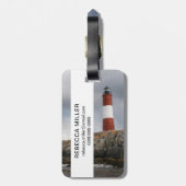 Vuurtoren bij Beagle Channel Bagagelabel (Achterkant verticaal)