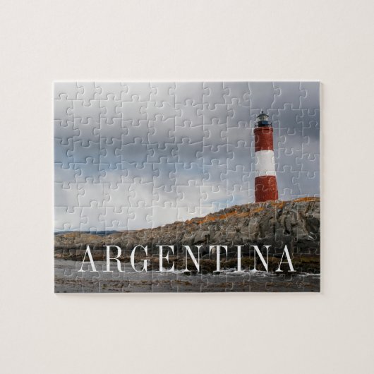 Vuurtoren bij Beagle Channel Legpuzzel (Horizontaal)