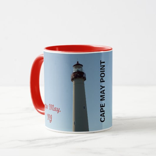 Vuurtoren bij Cape May Point, NJ Mok (Voorkant links)