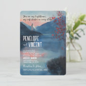 Vuurtoren bij de bruiloft van het meer kaart (Staand voorkant)