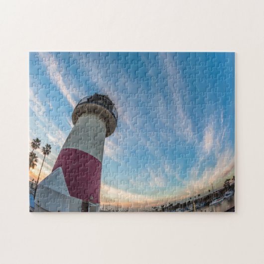 Vuurtoren bij de Oceanside Harbor Legpuzzel (Horizontaal)