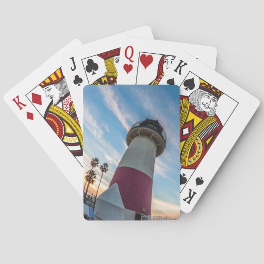 Vuurtoren bij de Oceanside Harbor Pokerkaarten (Achterkant)