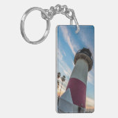 Vuurtoren bij de Oceanside Harbor Sleutelhanger (Voorkant Links)