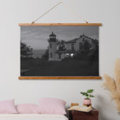 Vuurtoren bij nacht hangend wandkleed (Slaapkamer)