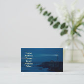 Vuurtoren bij nachtelijke Visitekaartjes (Staand voorkant)