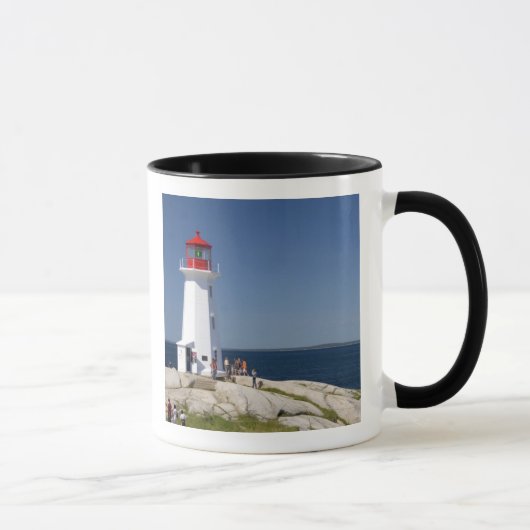 Vuurtoren bij Peggy's Cove, Nova Scotia, Canada. Mok (Rechts)