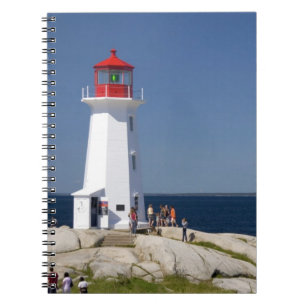 Vuurtoren bij Peggy's Cove, Nova Scotia, Canada. Notitieboek