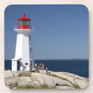 Vuurtoren bij Peggy's Cove, Nova Scotia, Canada. Onderzetter