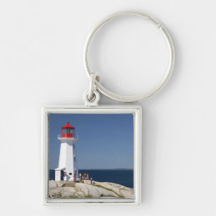 Vuurtoren bij Peggy's Cove, Nova Scotia, Canada. Sleutelhanger