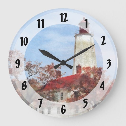 Vuurtoren bij Sandy Hook Grote Klok (Voorkant)