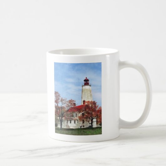 Vuurtoren bij Sandy Hook Koffiemok (Rechts)