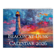 Vuurtoren bij schemering Kalender 2026