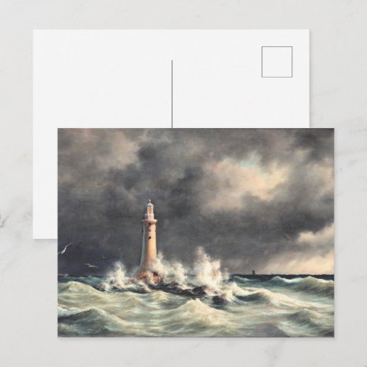 Vuurtoren bij Stora Balt, fine art Briefkaart (Voorkant / Achterkant)