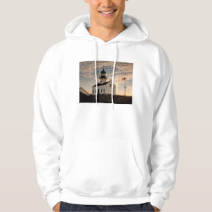 Vuurtoren bij zonsondergang, Californië Hoodie