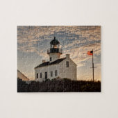 Vuurtoren bij zonsondergang, Californië Legpuzzel (Horizontaal)