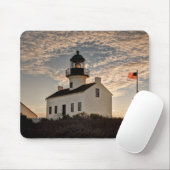 Vuurtoren bij zonsondergang, Californië Muismat (Met muis)