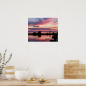 Vuurtoren bij zonsondergang I Poster (Keuken)