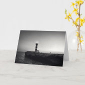 Vuurtoren bij Zonsondergang Kaart (Gele Bloem)