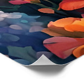 Vuurtoren Bloementuin op het Zee Poster (Hoek)