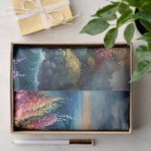 Vuurtoren Bloementuin op het Zee Tissuepapier (Geschenk)